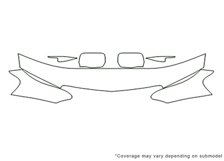 tl Avery Dennison Clear Bra Hood Precut PPF Diagram