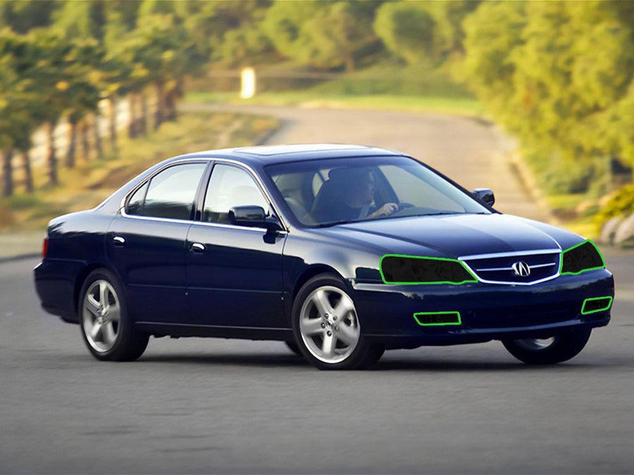 acura tl 2002-2003 Headlight Tint Location