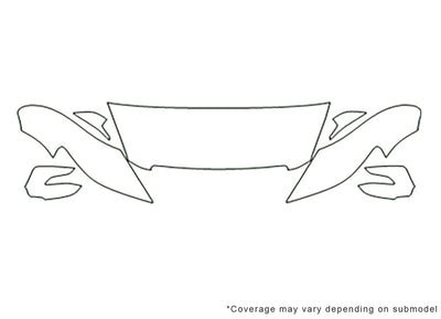 tl Avery Dennison Clear Bra Hood Precut PPF Diagram