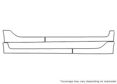 tl 3M Clear Bra Door Cup Precut PPF Diagram