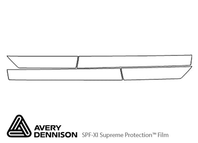 tl Avery Dennison Clear Bra Door Cup Precut PPF Diagram