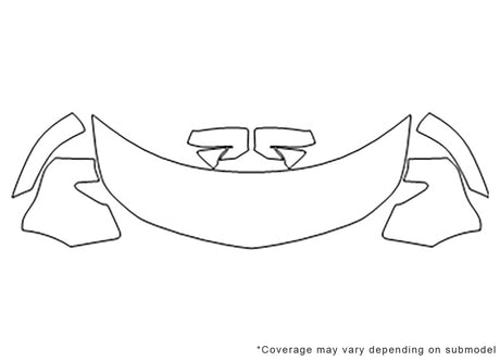 tl 3M Clear Bra Hood Precut PPF Diagram
