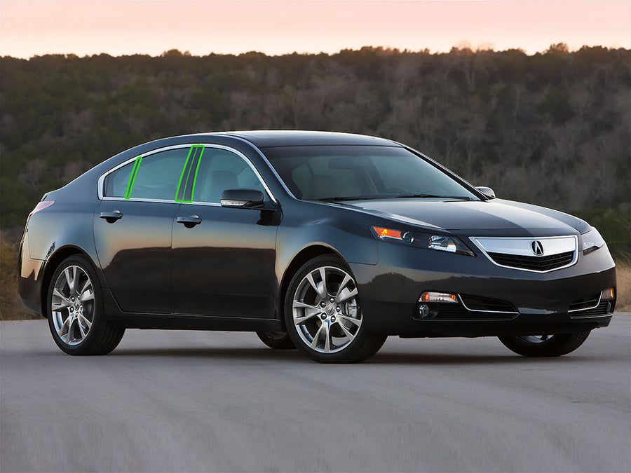 acura tl 2009-2014 Pillar Post Trim Installation Location