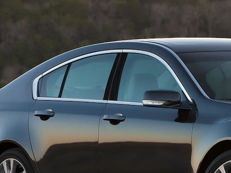 acura tl 2009-2014 Brushed Aluminum Black Pillar Cover Diagram