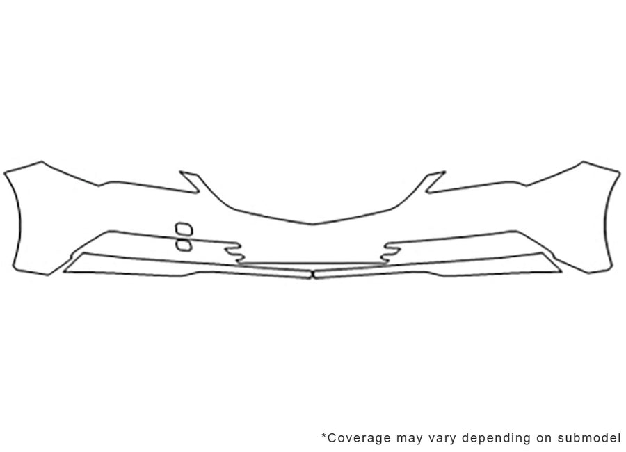tlx Avery Dennison Clear Bra Bumper Precut PPF Diagram
