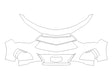 tlx 3M Clear Bra Bumper Precut PPF Diagram