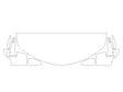 tlx 3M Clear Bra Hood Precut PPF Diagram