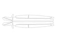 tlx 3M Clear Bra Door Cup Precut PPF Diagram