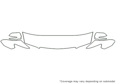 tsx 3M Clear Bra Hood Precut PPF Diagram