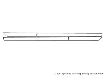 tsx Avery Dennison Clear Bra Door Cup Precut PPF Diagram