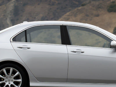 acura tsx 2004-2008 Carbon Fiber Pillar Cover Diagram