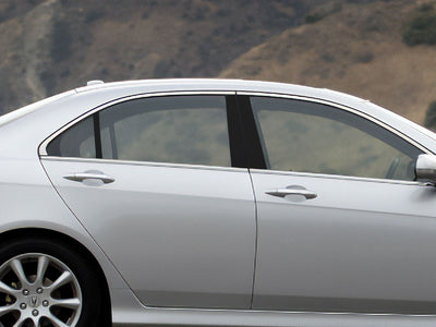 acura tsx 2004-2008 Gloss Black Pillar Cover Diagram