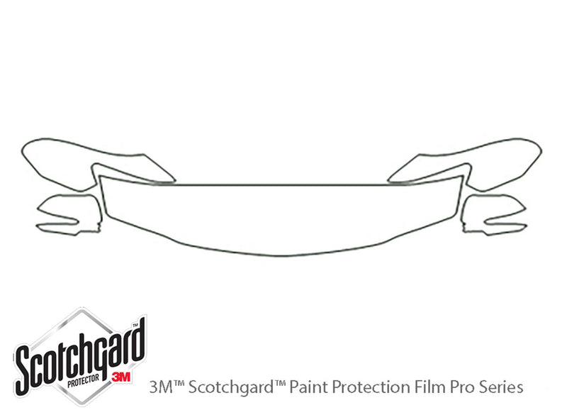tsx 3M Clear Bra Hood Precut PPF Diagram