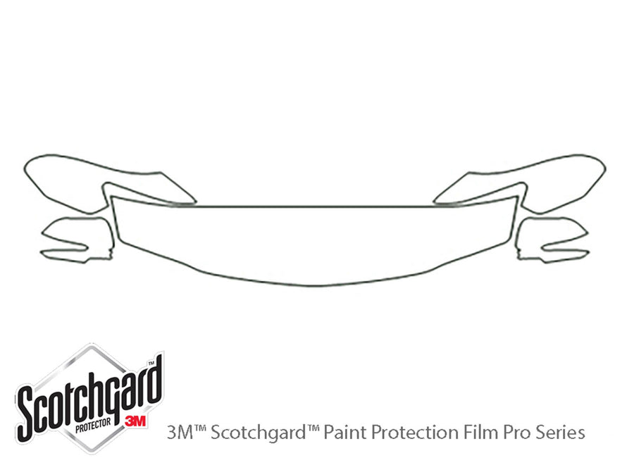 tsx 3M Clear Bra Hood Precut PPF Diagram