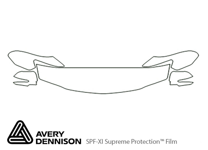 tsx Avery Dennison Clear Bra Hood Precut PPF Diagram