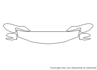tsx Avery Dennison Clear Bra Hood Precut PPF Diagram