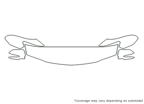 tsx Avery Dennison Clear Bra Hood Precut PPF Diagram