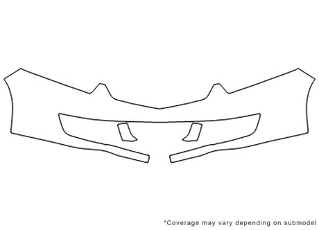 tsx Avery Dennison Clear Bra Bumper Precut PPF Diagram