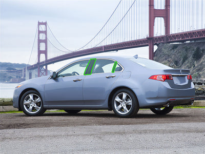 acura tsx 2009-2014 (sedan) Pillar Post Trim Installation Location