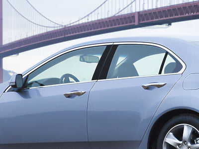 acura tsx 2009-2014 (sedan) Gloss Black Pillar Cover Diagram