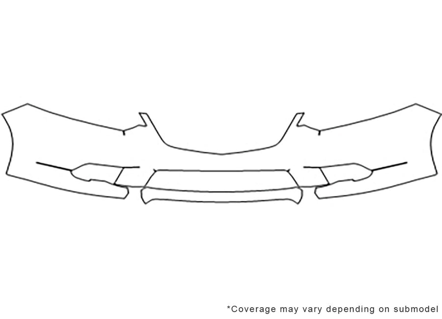 tsx Avery Dennison Clear Bra Bumper Precut PPF Diagram