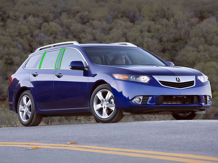 acura tsx 2011-2014 (wagon) Pillar Post Trim Installation Location
