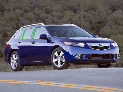 acura tsx 2011-2014 (wagon) Pillar Post Trim Installation Location