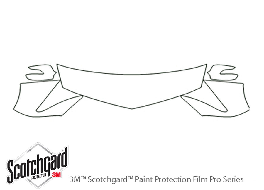 zdx 3M Clear Bra Hood Precut PPF Diagram