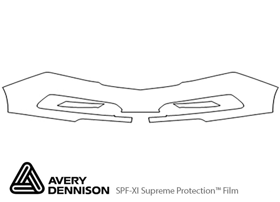 zdx Avery Dennison Clear Bra Bumper Precut PPF Diagram