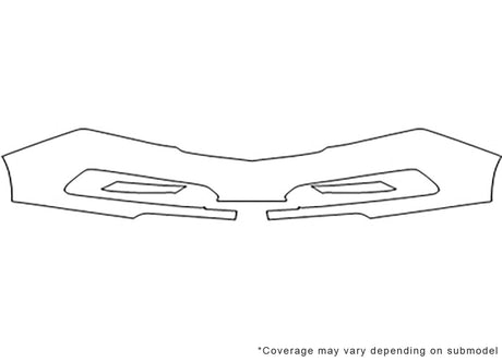 zdx 3M Clear Bra Bumper Precut PPF Diagram