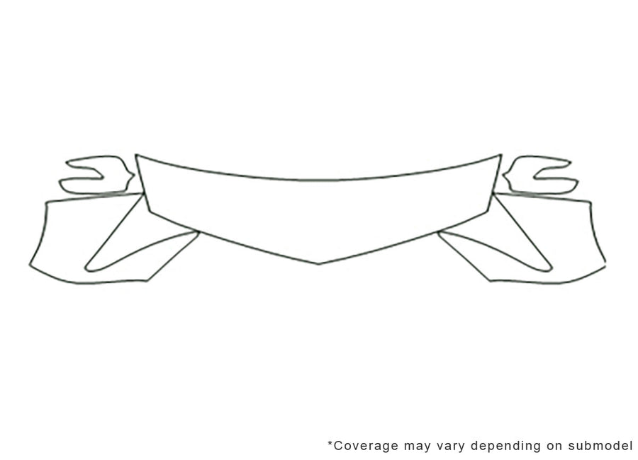 zdx Avery Dennison Clear Bra Hood Precut PPF Diagram