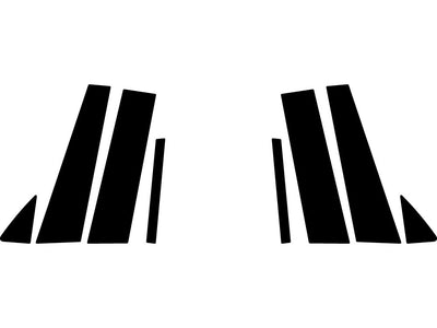 acura zdx 2011-2013 Carbon Fiber Pillar Trim Diagram