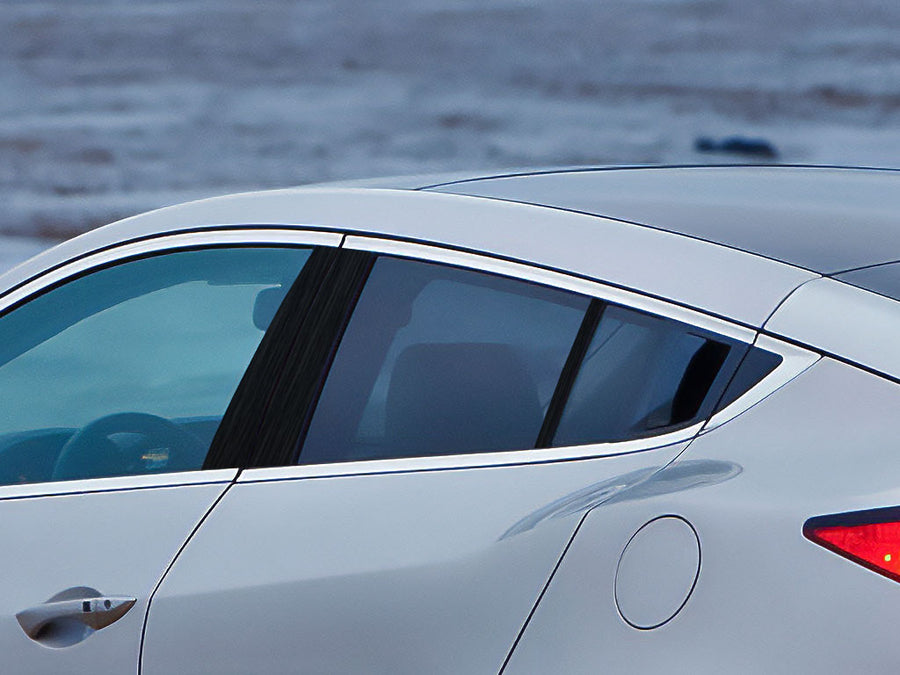 acura zdx 2011-2013 Brushed Aluminum Black Pillar Cover Diagram