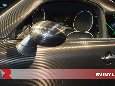 Avery SW 900 Black Carbon Fiber Wing Mirror Trim Kit