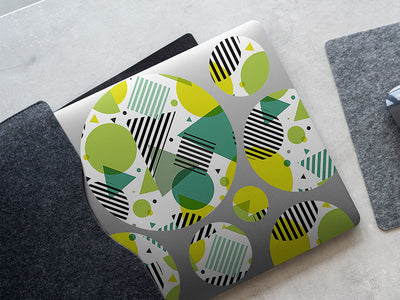adams apple abstract geometric DIY Laptop Stickers