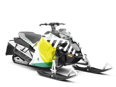 Adams Apple Abstract Custom Wrapped Snowmobile