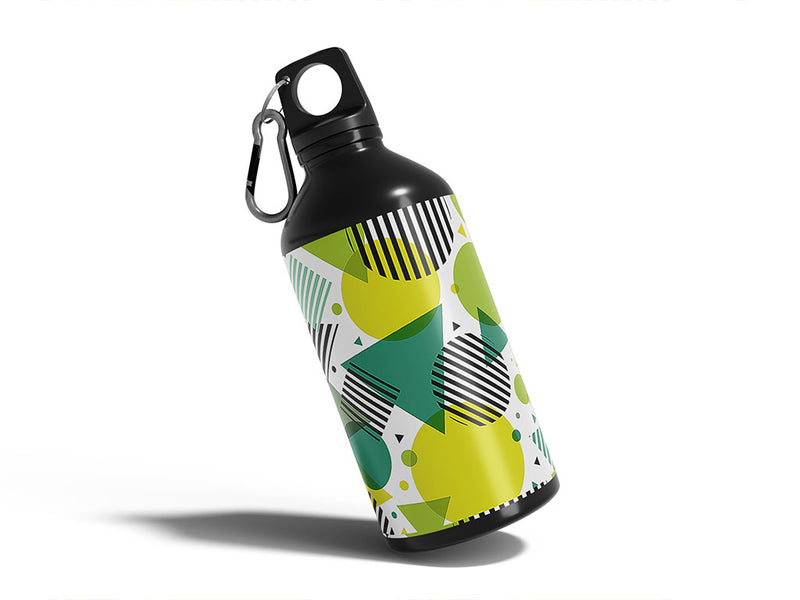 adams apple abstract geometric Water Bottle DIY Stickers