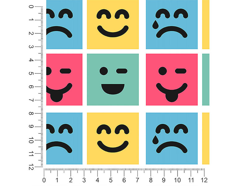 advanced emoticon emoji 1ft x 1ft Craft Sheets