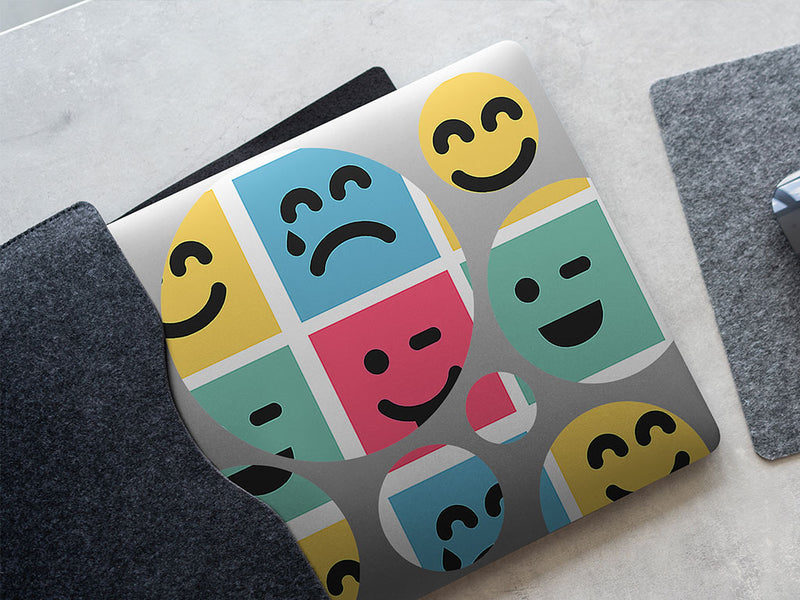 advanced emoticon emoji DIY Laptop Stickers