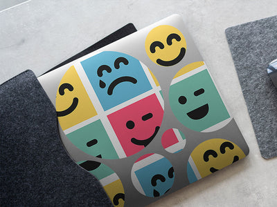 advanced emoticon emoji DIY Laptop Stickers