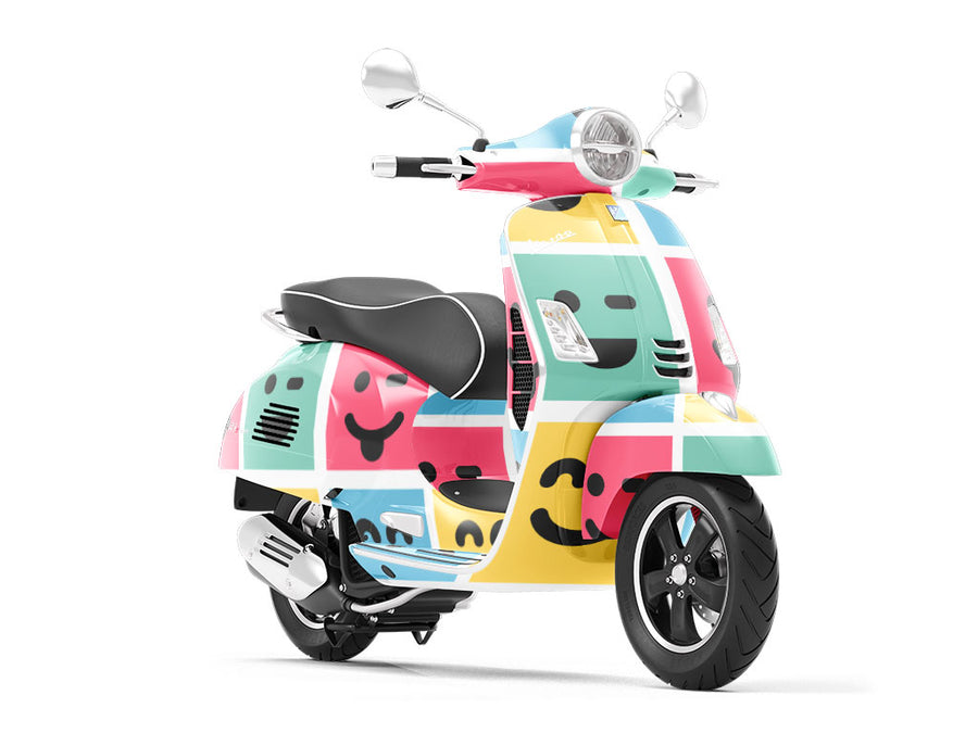 Advanced Emoticon Emoji Vespa Scooter Wrap Film