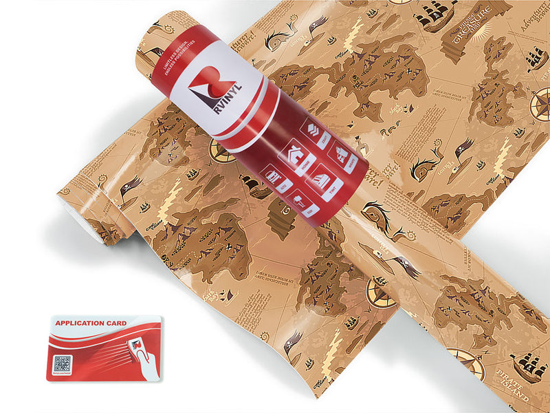 adventurers beware pirate Craft Vinyl Roll