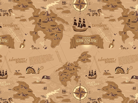 Adventurers Beware Pirate Vinyl Wrap Pattern~Rwraps Series 914 Digitally Printed Vinyl Wrap~0