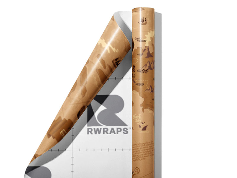 Adventurers Beware Pirate Wrap Film Sheets~Rwraps Series 914 Adventurers Beware Pirate Scrolled Sheet~3