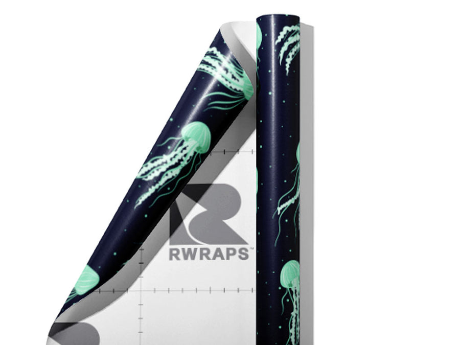 Aequorea Jellies Marine Life Wrap Film Sheets~Rwraps Series 914 Aequorea Jellies Marine Life Scrolled Sheet~3