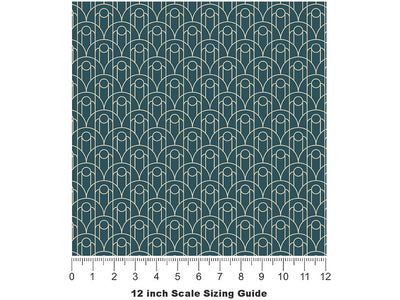 Aero Ascension Art Deco Vinyl Film Pattern Size 12 inch Scale~Rwraps Aero Ascension Art Deco Sizing Chart~2
