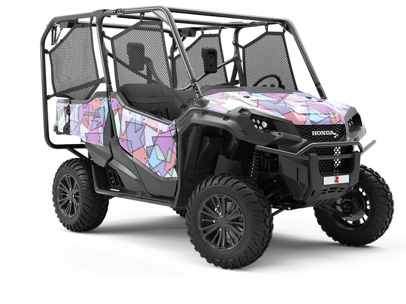 African Violets Mosaic Utility Vehicle Vinyl Wrap