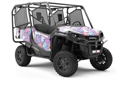 African Violets Mosaic Utility Vehicle Vinyl Wrap