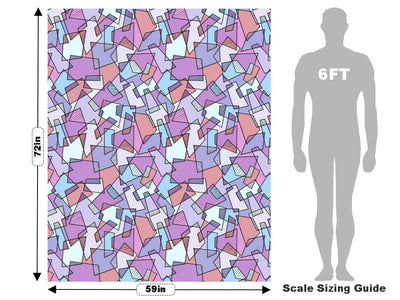 African Violets Mosaic Vehicle Wrap Scale~Rwraps Series 914 African Violets Mosaic Measurements~1