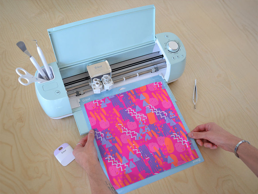 after glow abstract geometric Cricut Compatible Vinyl